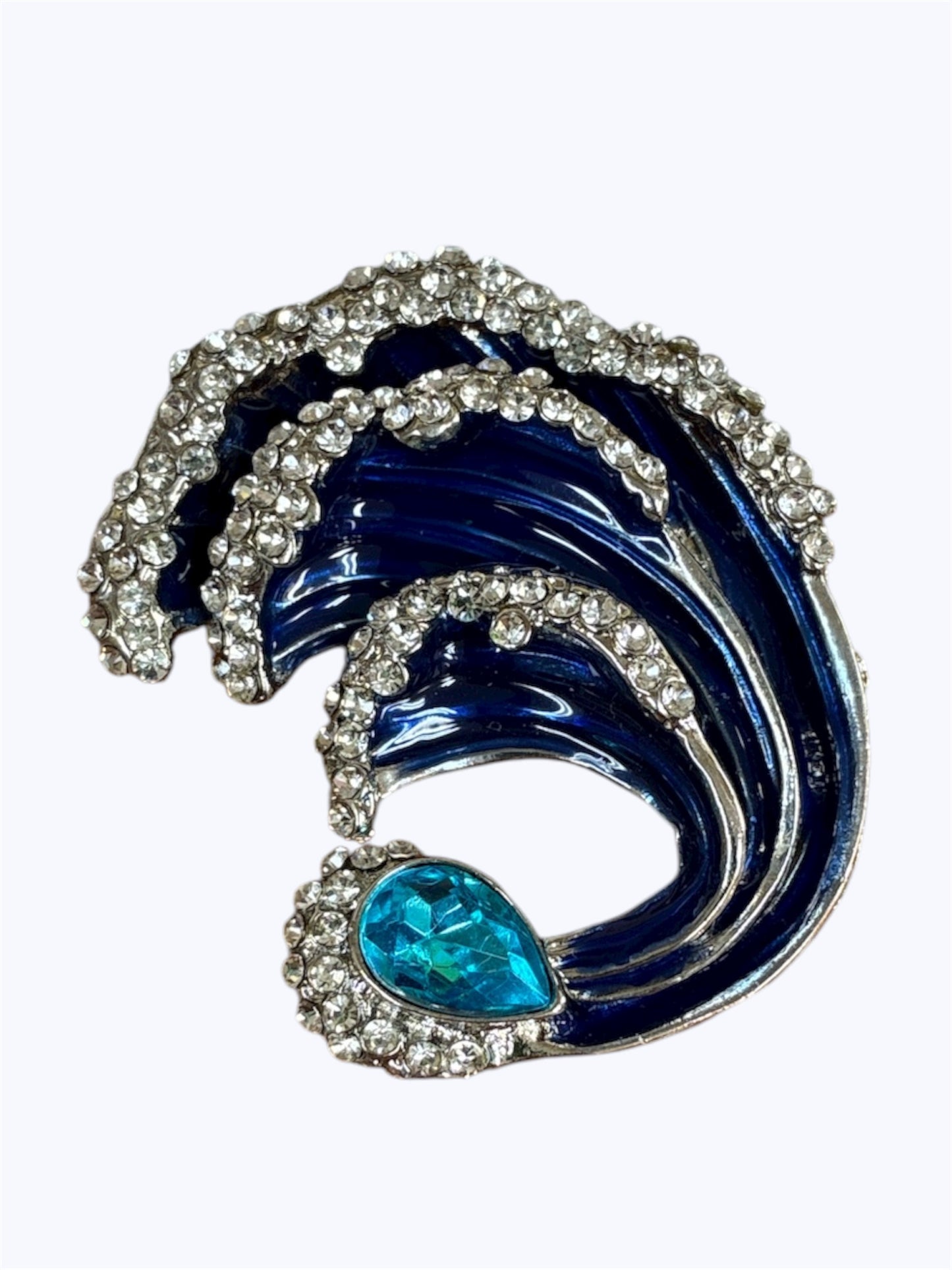 BR0317 | Ocean Wave Statement Brooch | H3-2-2309