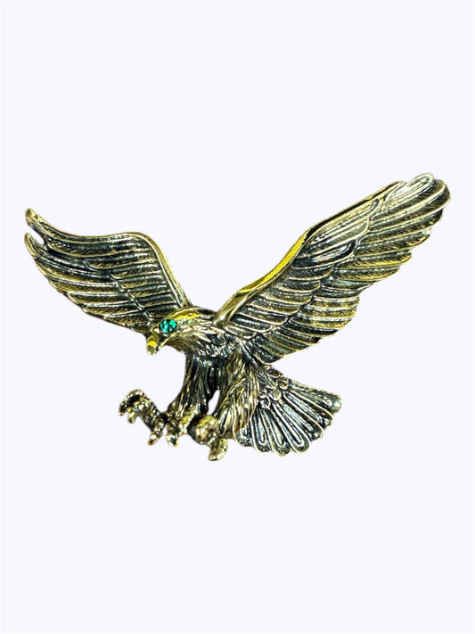 BR0365 | Antique Gold Iconic Eagle Statement Brooch | K5-1-2506