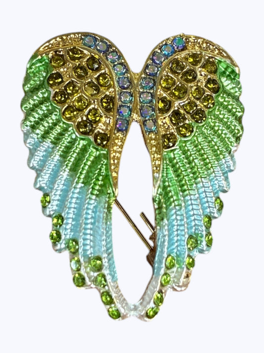 BR0332 | Enchanted Wing Emblem Brooch | P8-6-6623