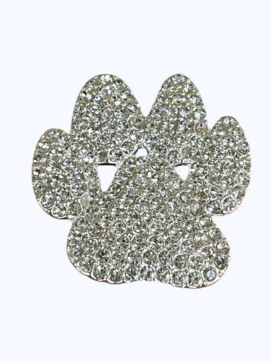 BR0382 | Crystal Paw Print Brooch | S0-2-8271
