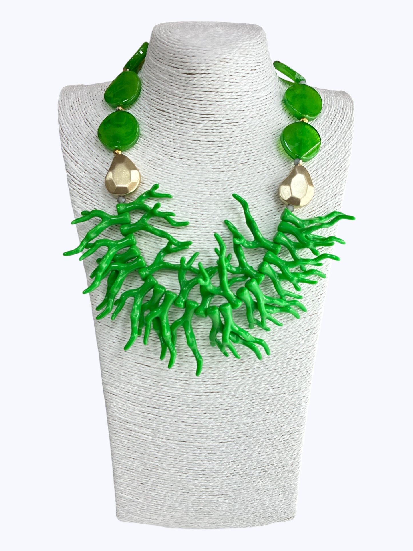 N5092 | Coral & Marble Necklace | UF7742