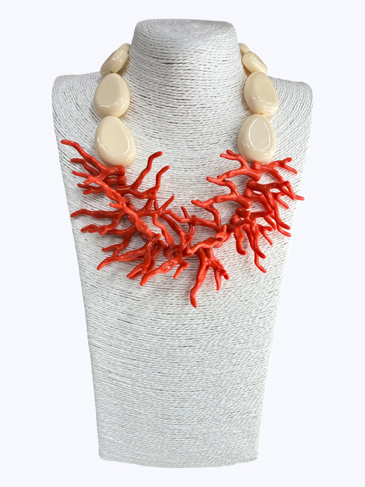 N5090 | Coral Chunky Necklace | UF7741