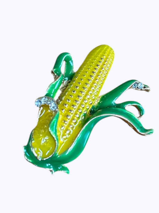 BR0367 | Corn Cob Statement Brooch | K5-3-2532