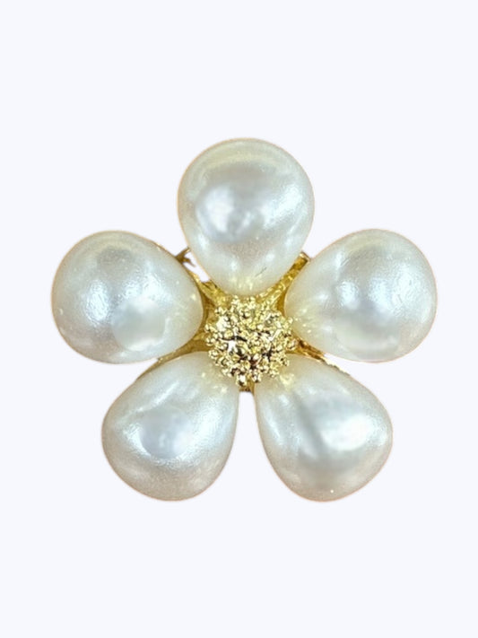BR0357 | Pearl Flower Mini Brooch | J4-6-1080