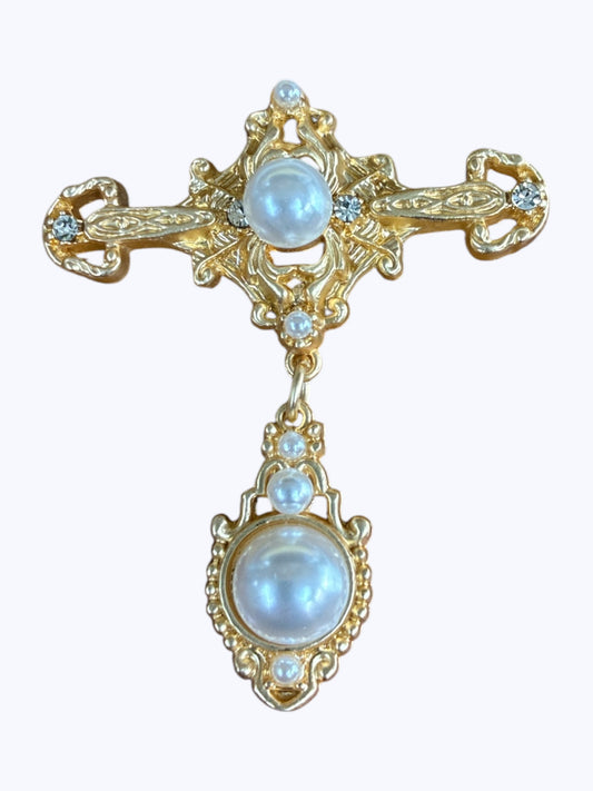 BR0359 | Heirloom-Style Cross Brooch | G9-4-1651