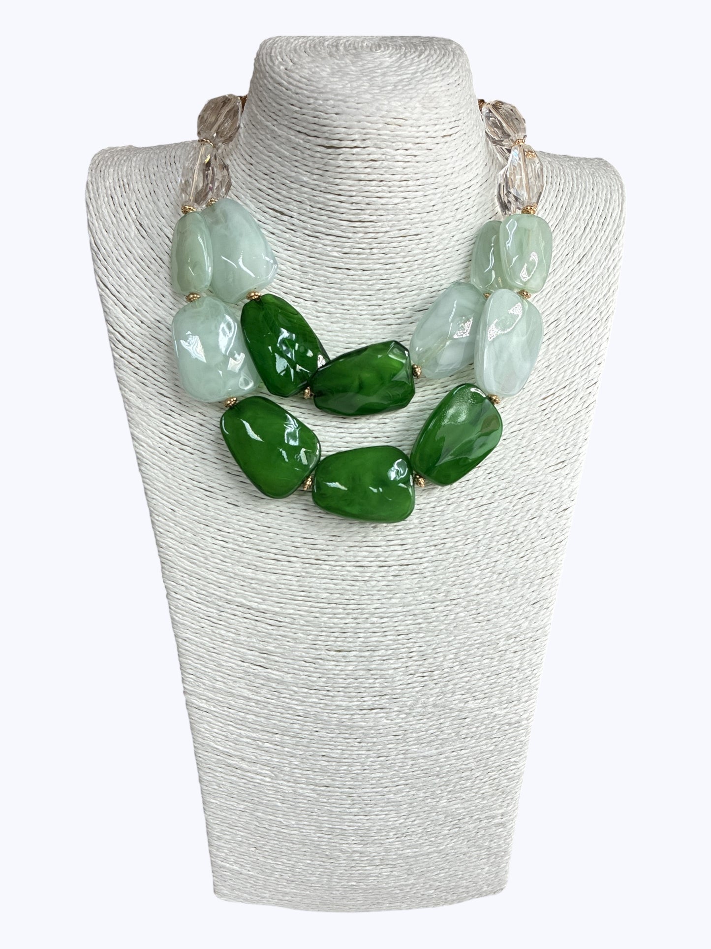 N5110 | Acrylic Double Strand Short Necklace |APD9996
