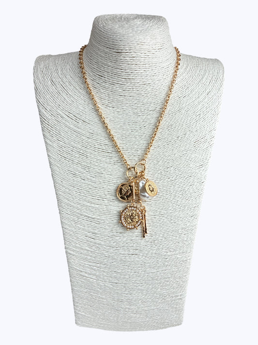 N5095 | Mixed Charm Pendant Necklace | 25N1675