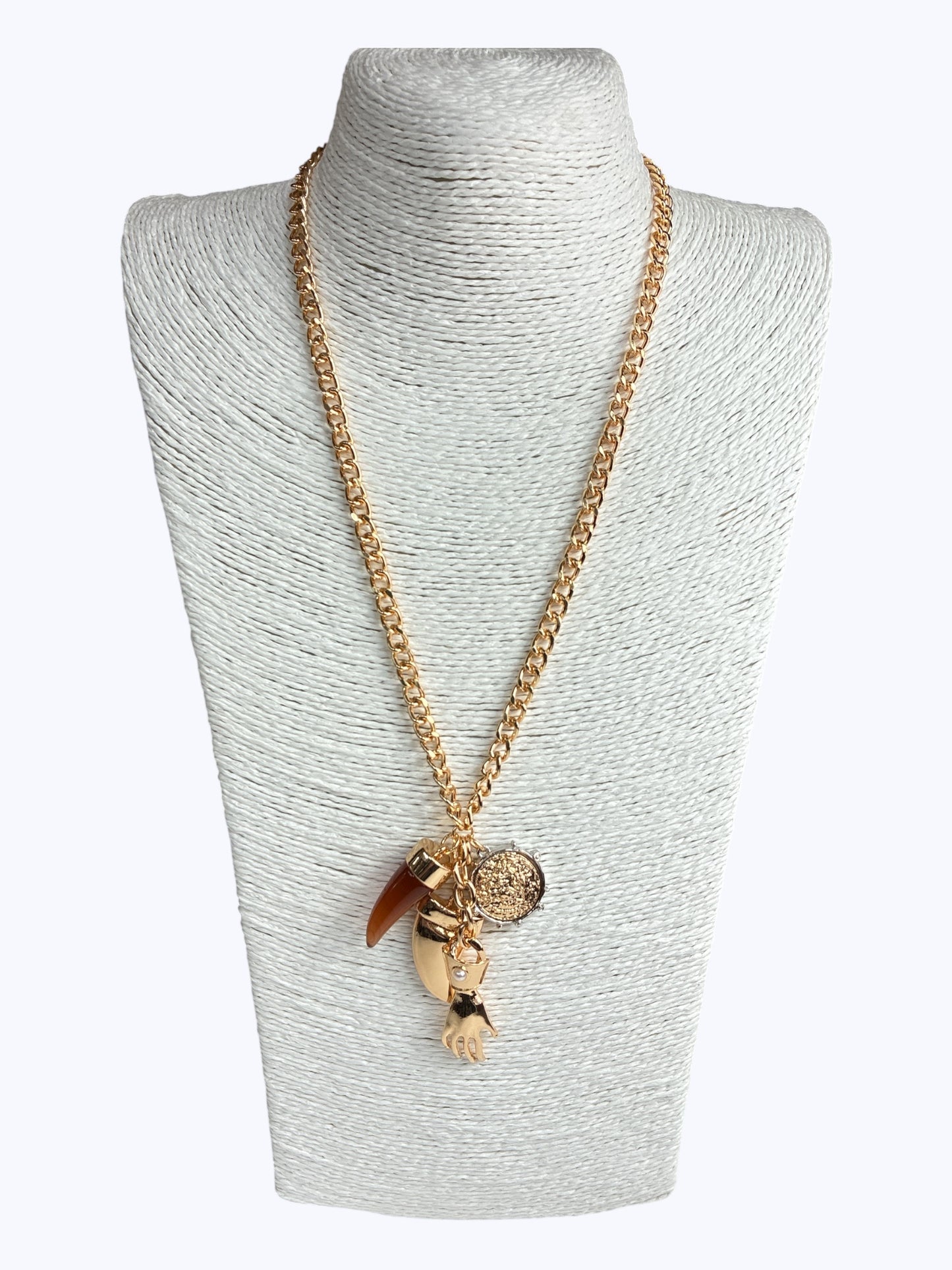 N5096 | Charm Cluster Chain Necklace | 25N1680