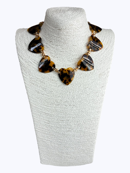 N0724 | Heart Resin Necklace | TNE2570
