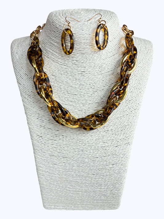 N0717 | Chunky Link  Necklace | TNE2428
