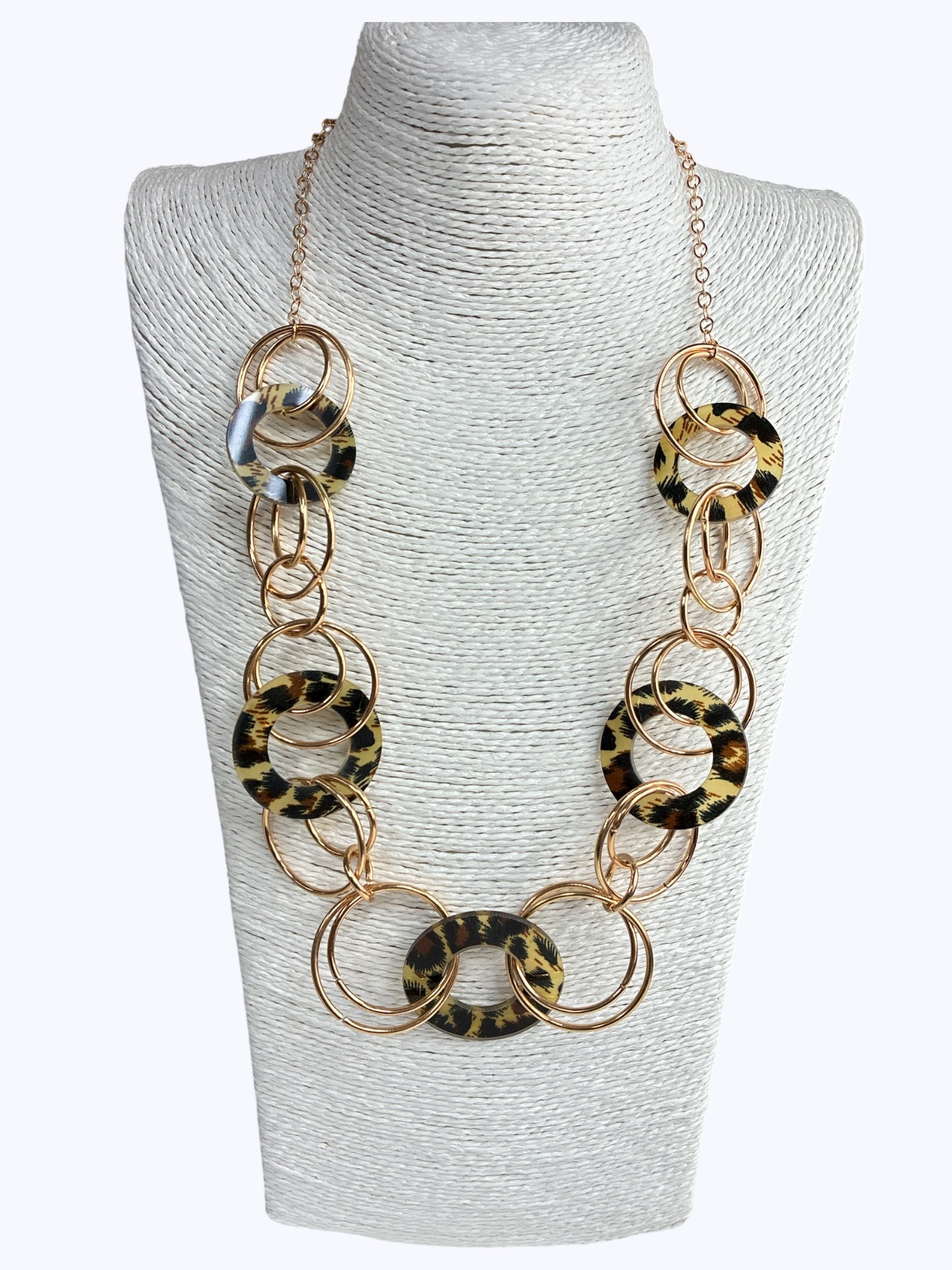 N3166| Acrylic Chain Link Long Necklace | AN2377