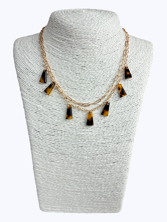 N0690 | Linked Chain Charm Necklace | TN7184