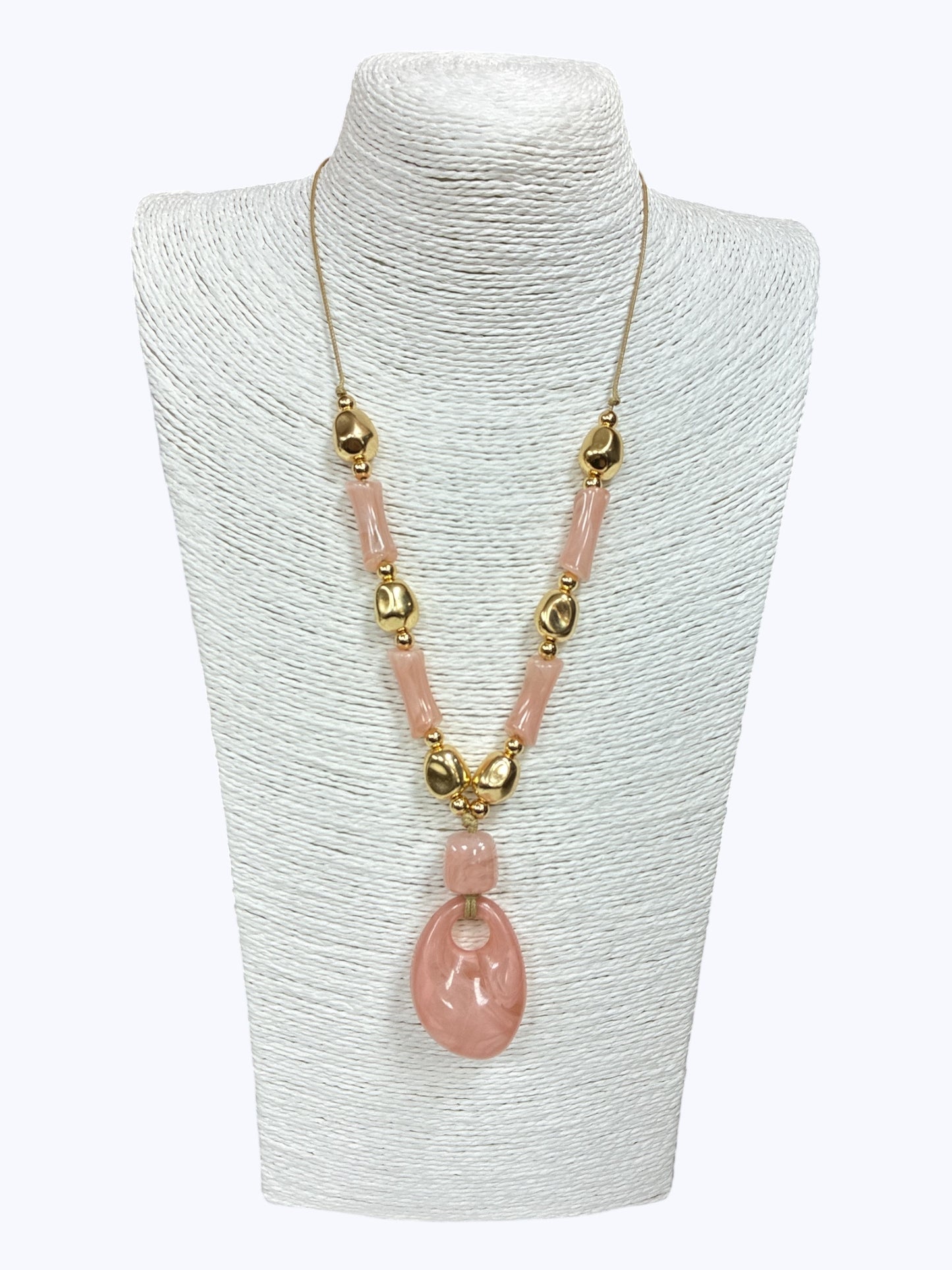 N5093 | Beaded Pendant Adjustable Necklace | 83N2238