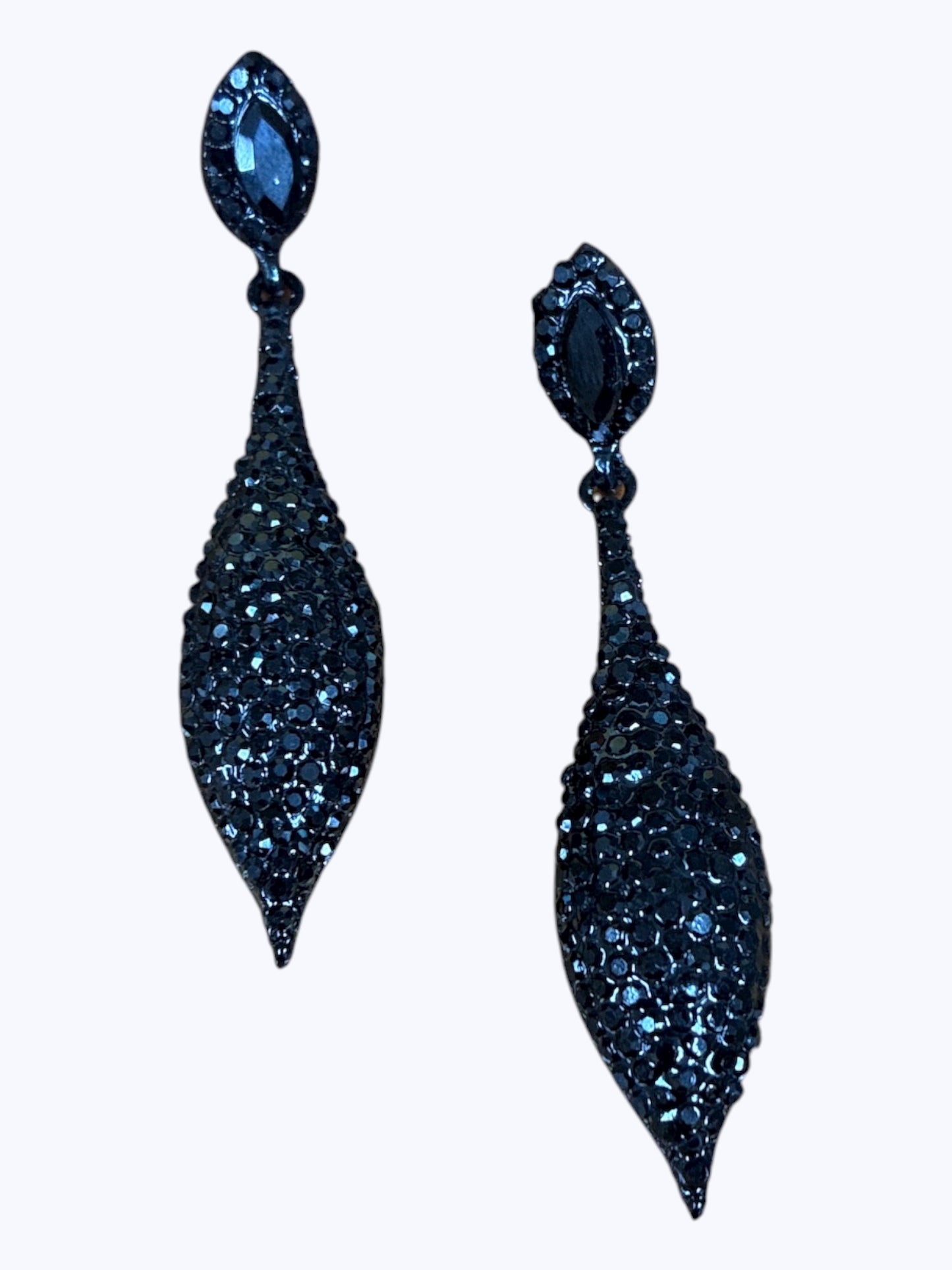 E ESE0684 Pave Teardrop Earrings