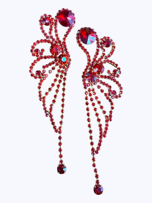 E ESE8966 Rhinestone and Crystal Earrings