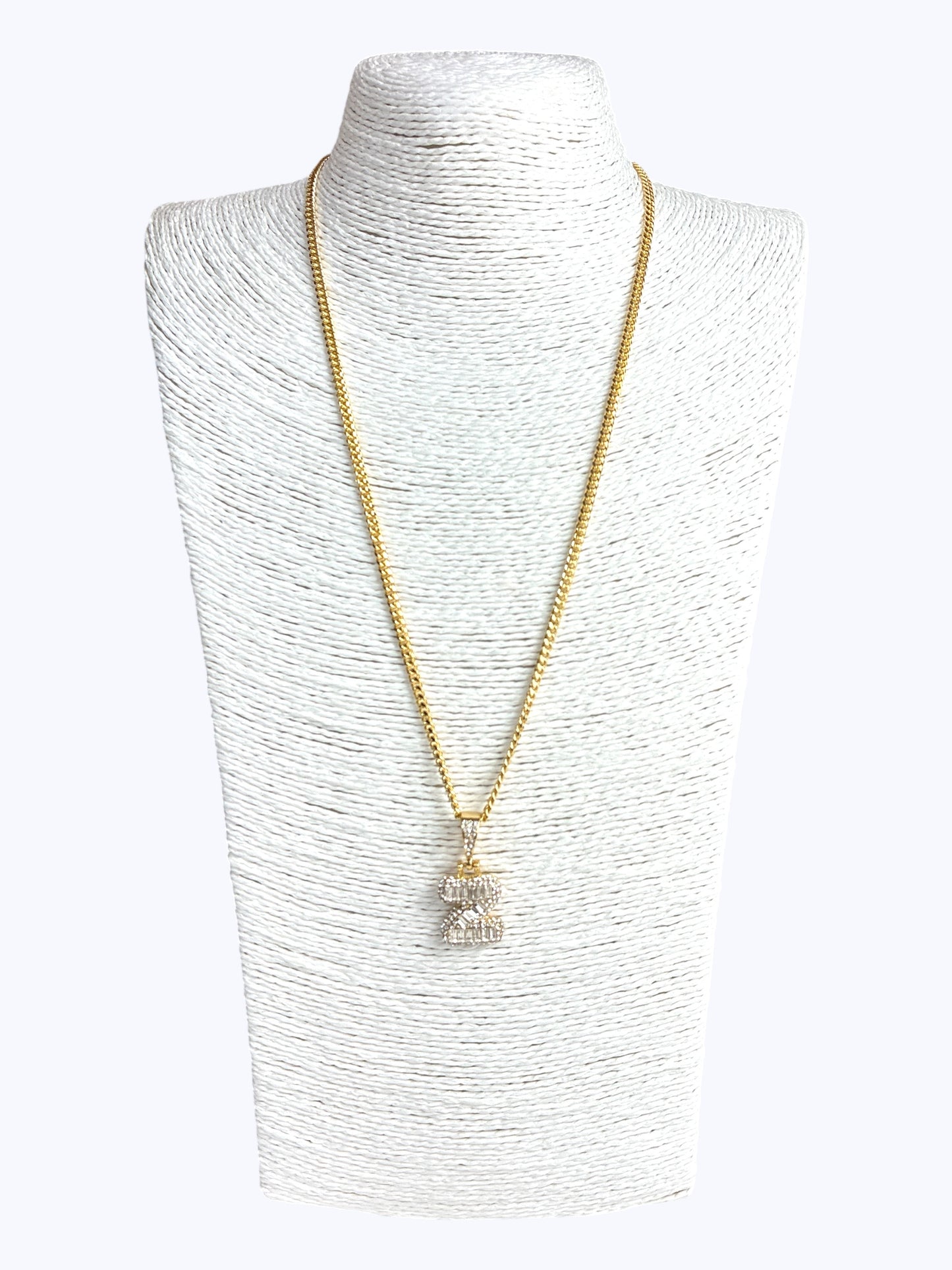 ''Z'' Baguette Letter Chain Necklace