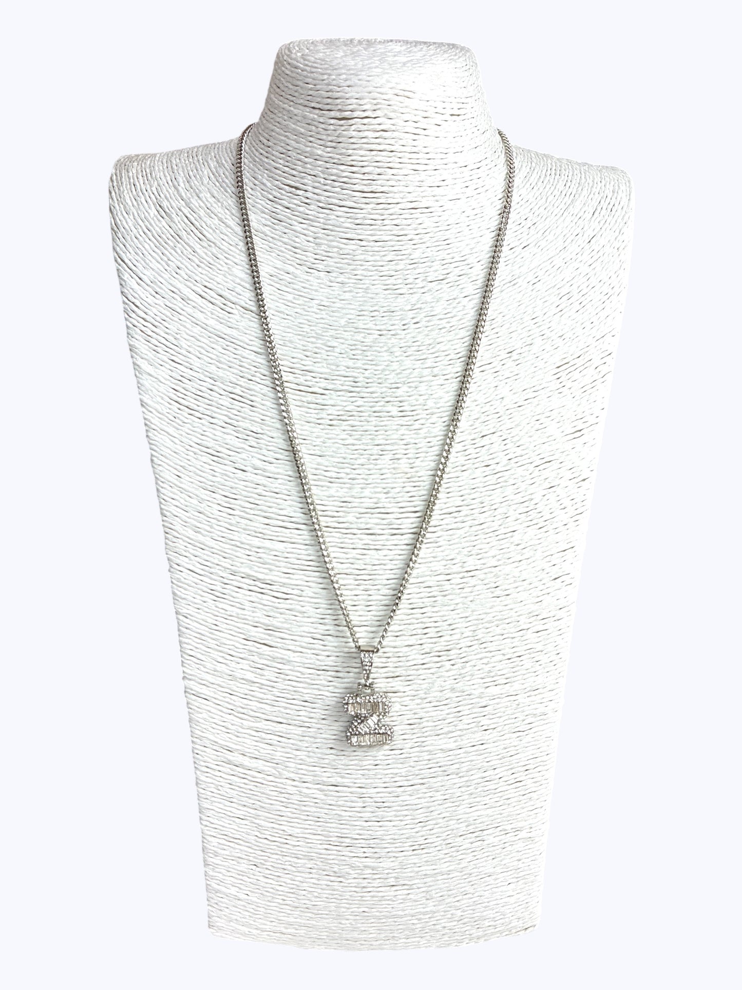 ''Z'' Baguette Letter Chain Necklace