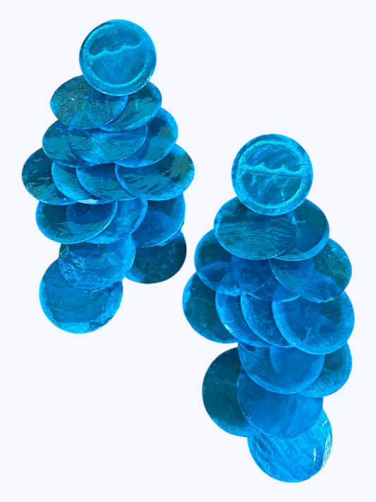 E0439 | Cascading Disc Dangle Earrings | KE2755