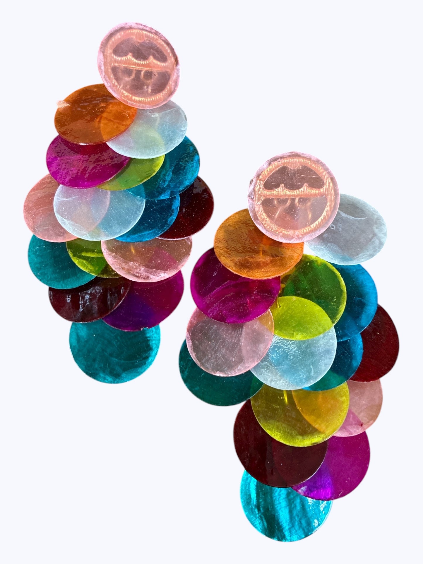 E0439 | Cascading Disc Dangle Earrings | KE2755