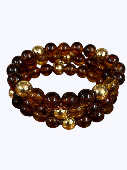 B0383 | Acrylic Beaded  Bracelet | IB0105TORG