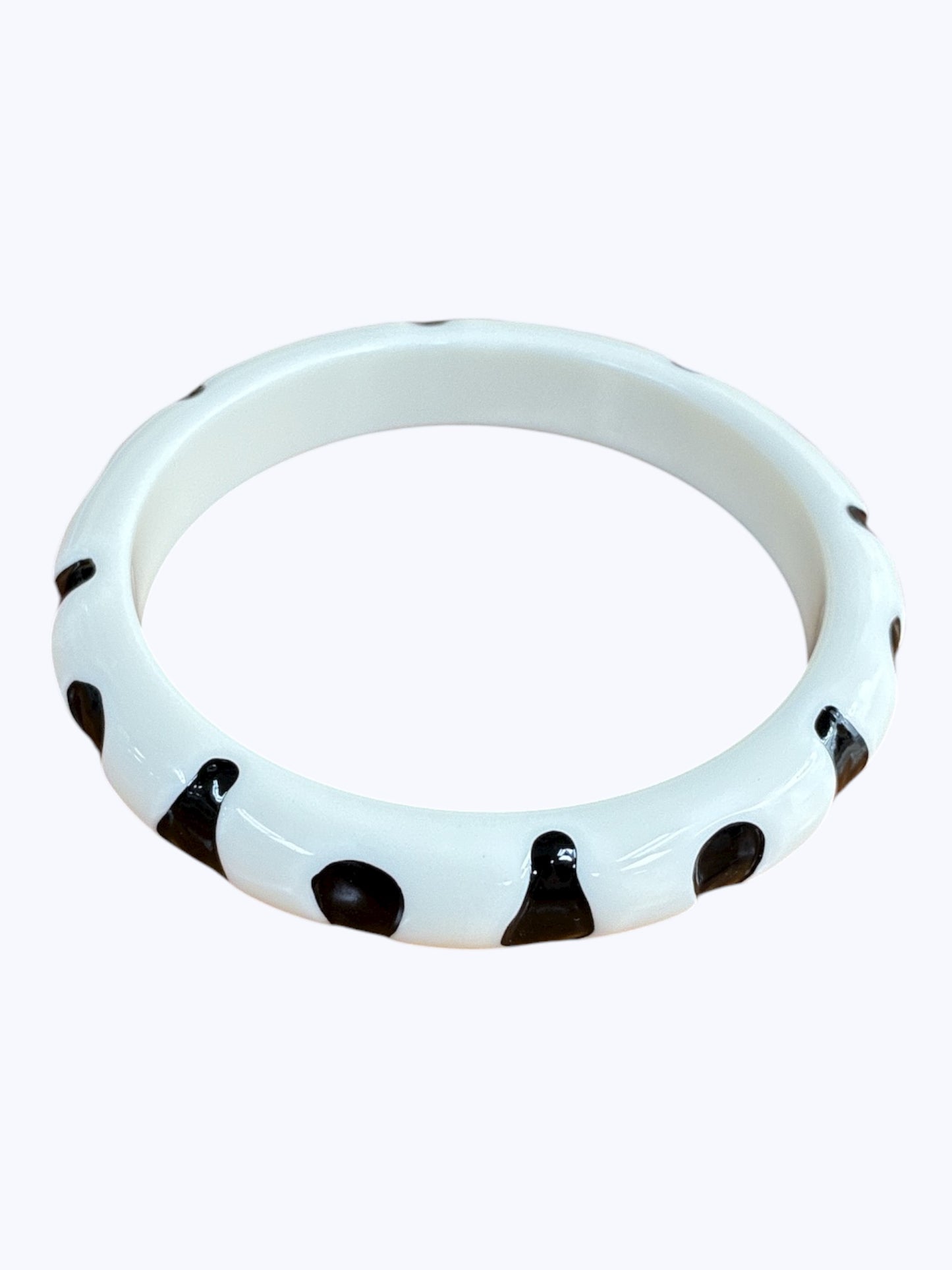 B0402 | Thin Zebra Acrylic Bracelets | ZBS1122