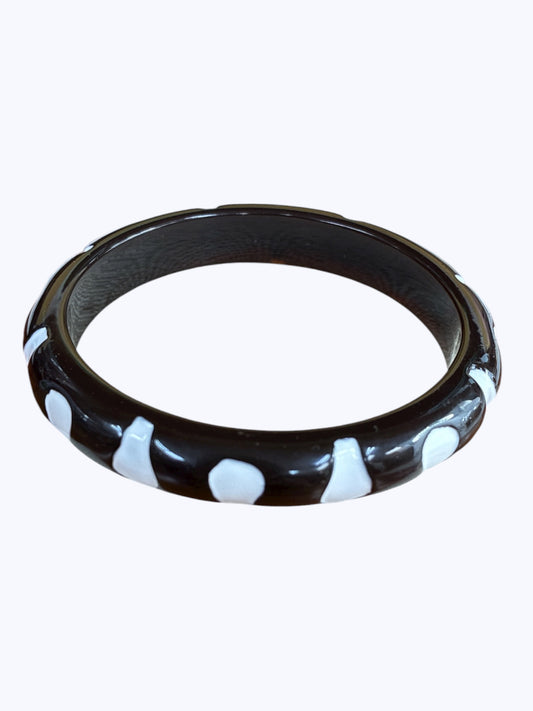 B0402 | Thin Zebra Acrylic Bracelets | ZBS1122