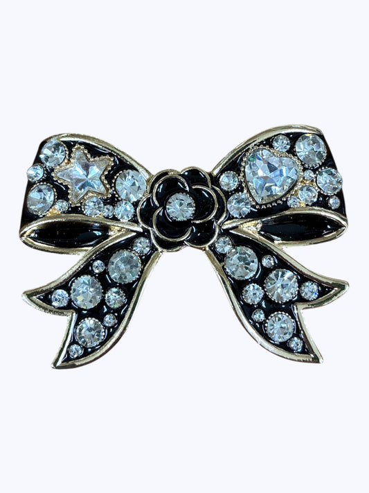 BR0435 | Elegant Bow Crystal Brooch | YM2222