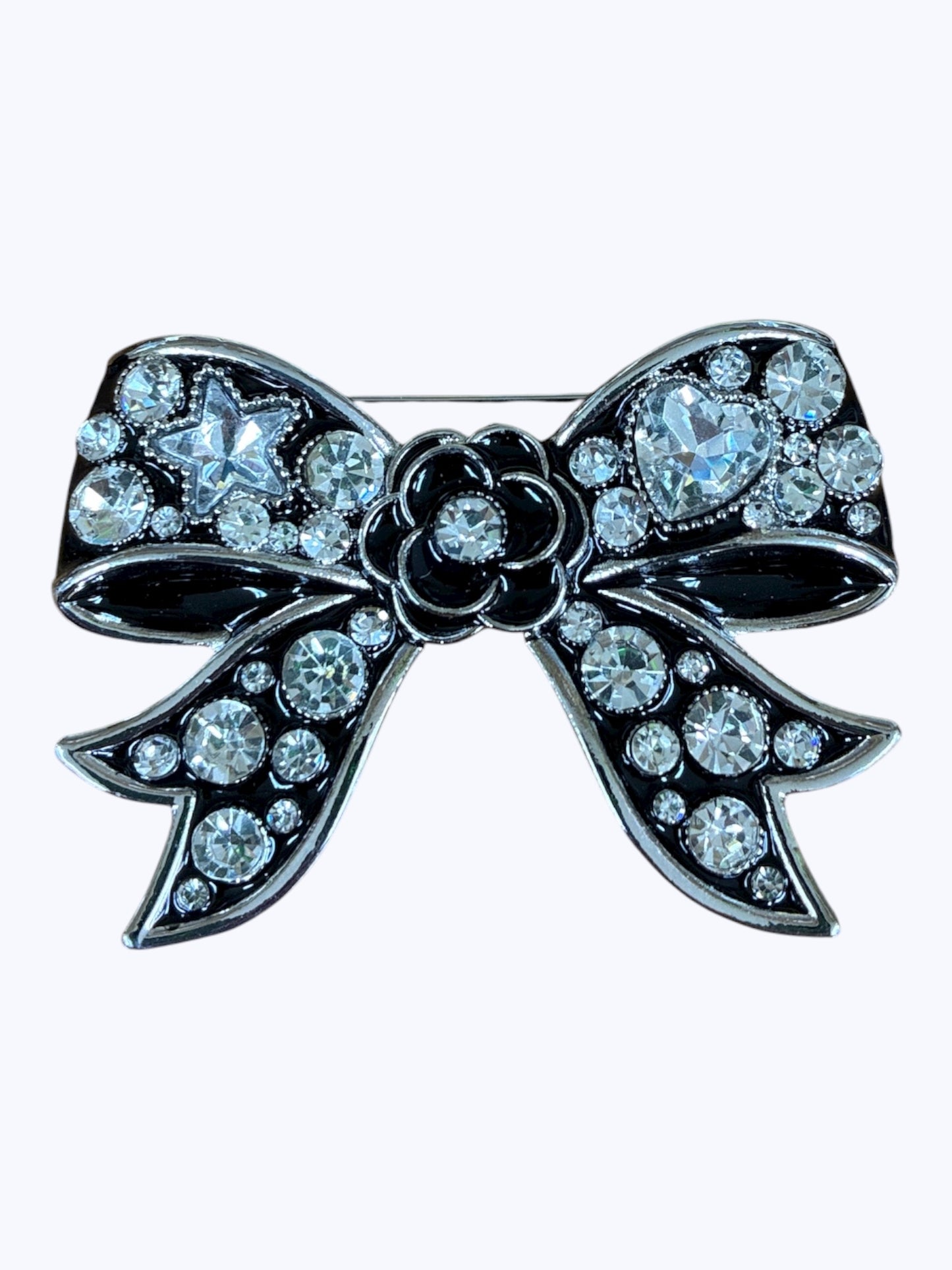 BR0435 | Elegant Bow Crystal Brooch | YM2222
