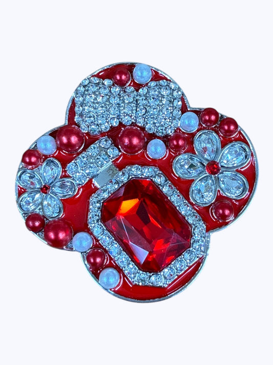 BR0433 | Glam Crystal Flower Brooch | YM2220