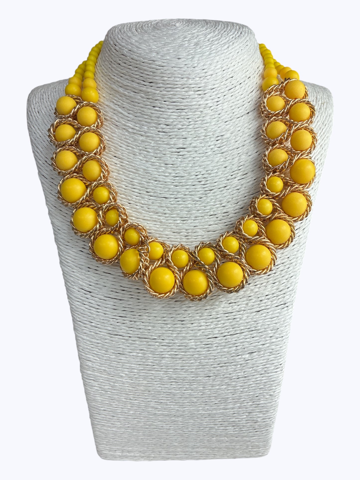 Beaded Statement Short Necklace