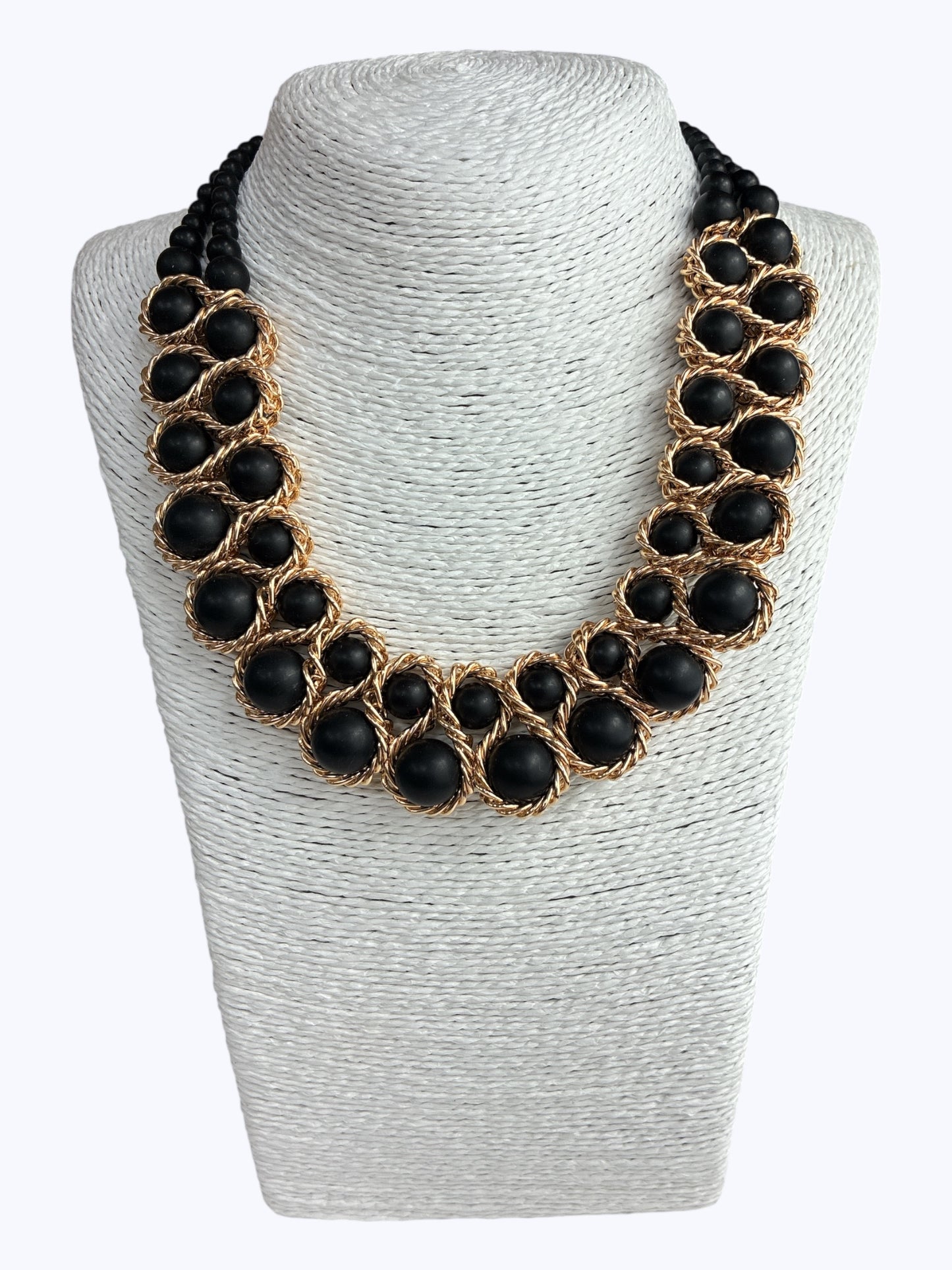 Beaded Statement Short Necklace