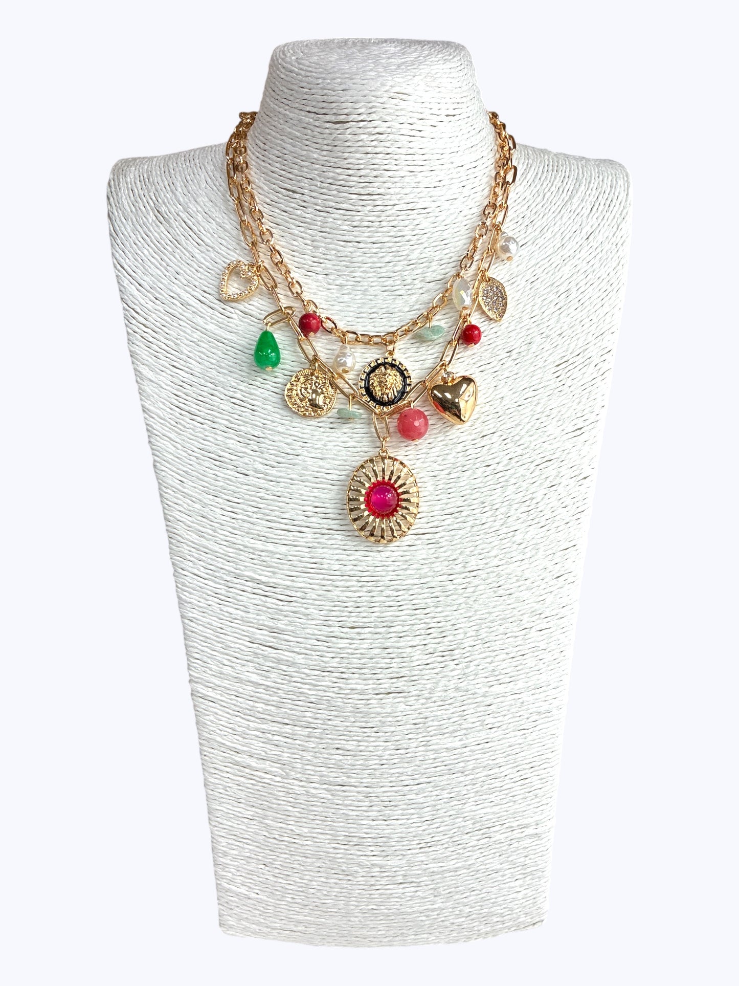 N0061|Charms Layered Necklace| 83N2172
