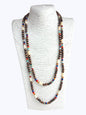 Double Multicolor Beaded Necklace