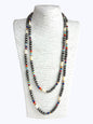 Double Multicolor Beaded Necklace