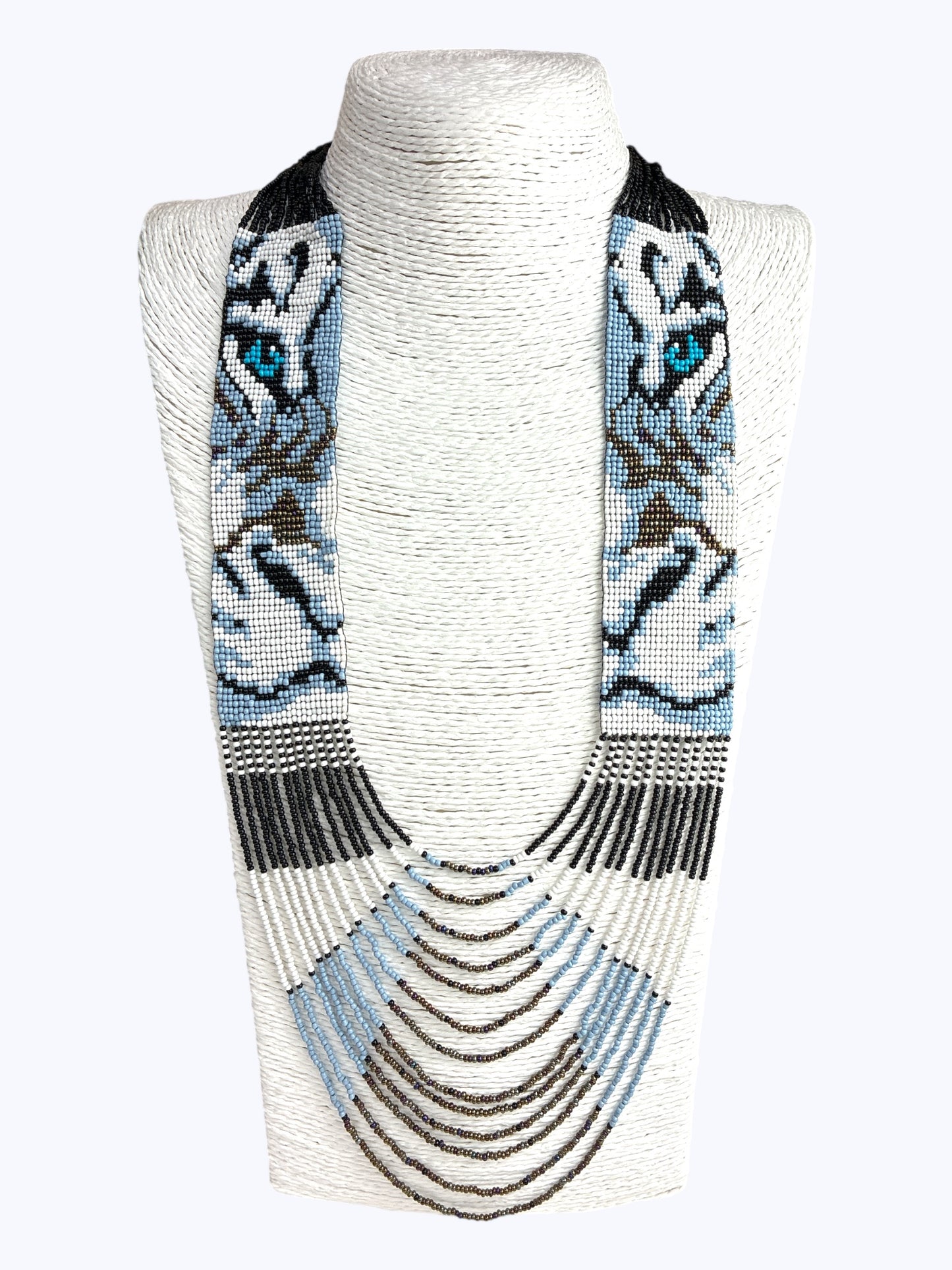 Beaded Long Necklace Set