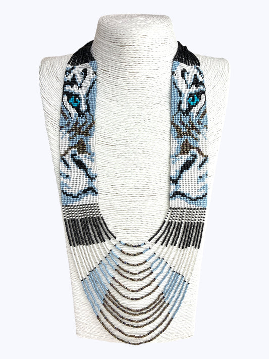 Beaded Long Necklace Set