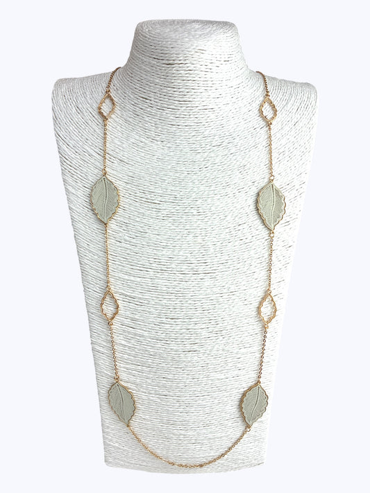 leaf design Long Necklace