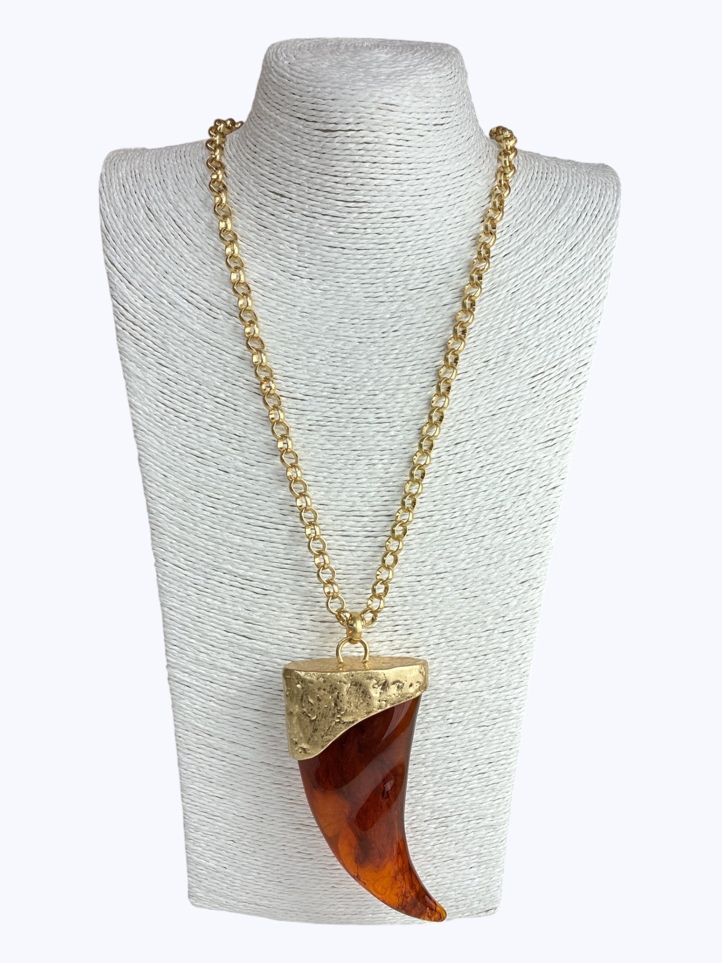 N5121 | Tribal Horn Statement Necklace | KS2280