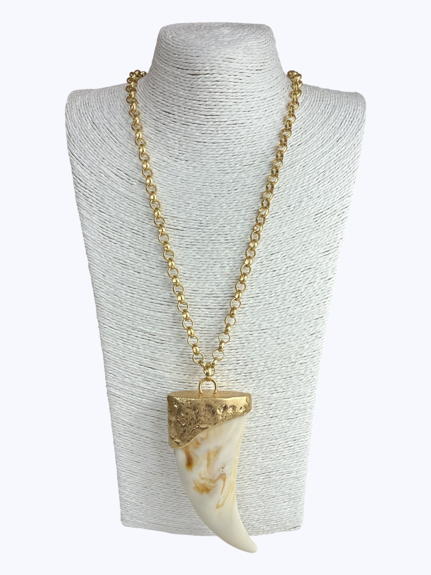 N5121 | Tribal Horn Statement Necklace | KS2280