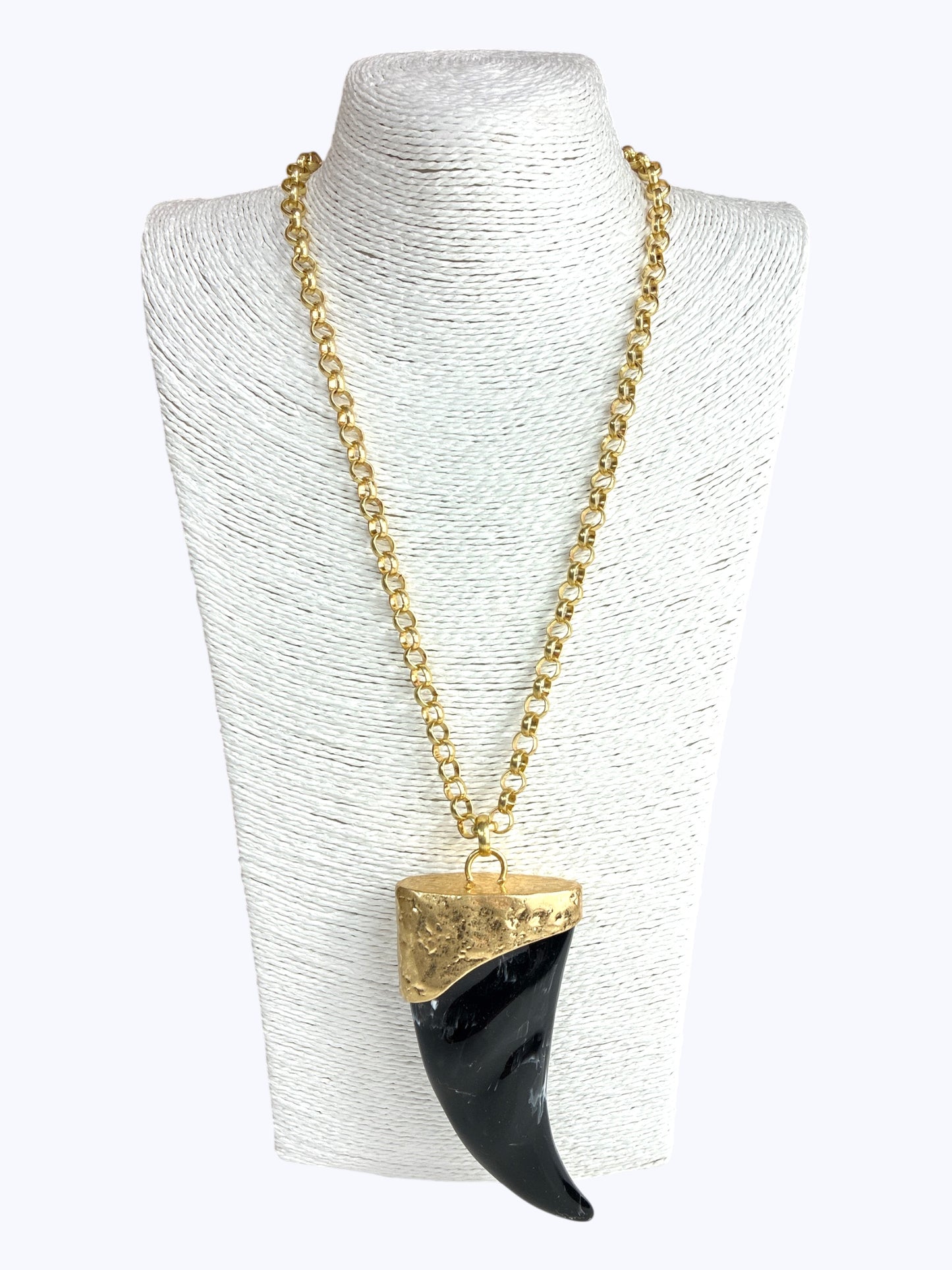 N5121 | Tribal Horn Statement Necklace | KS2280
