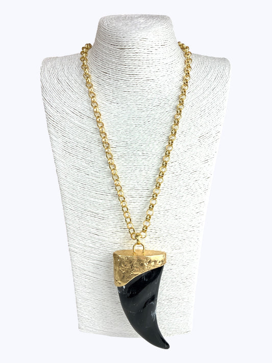 N5121 | Tribal Horn Statement Necklace | KS2280