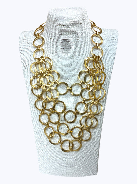 N5120 | Modern Circle Chain Necklace | KS2239