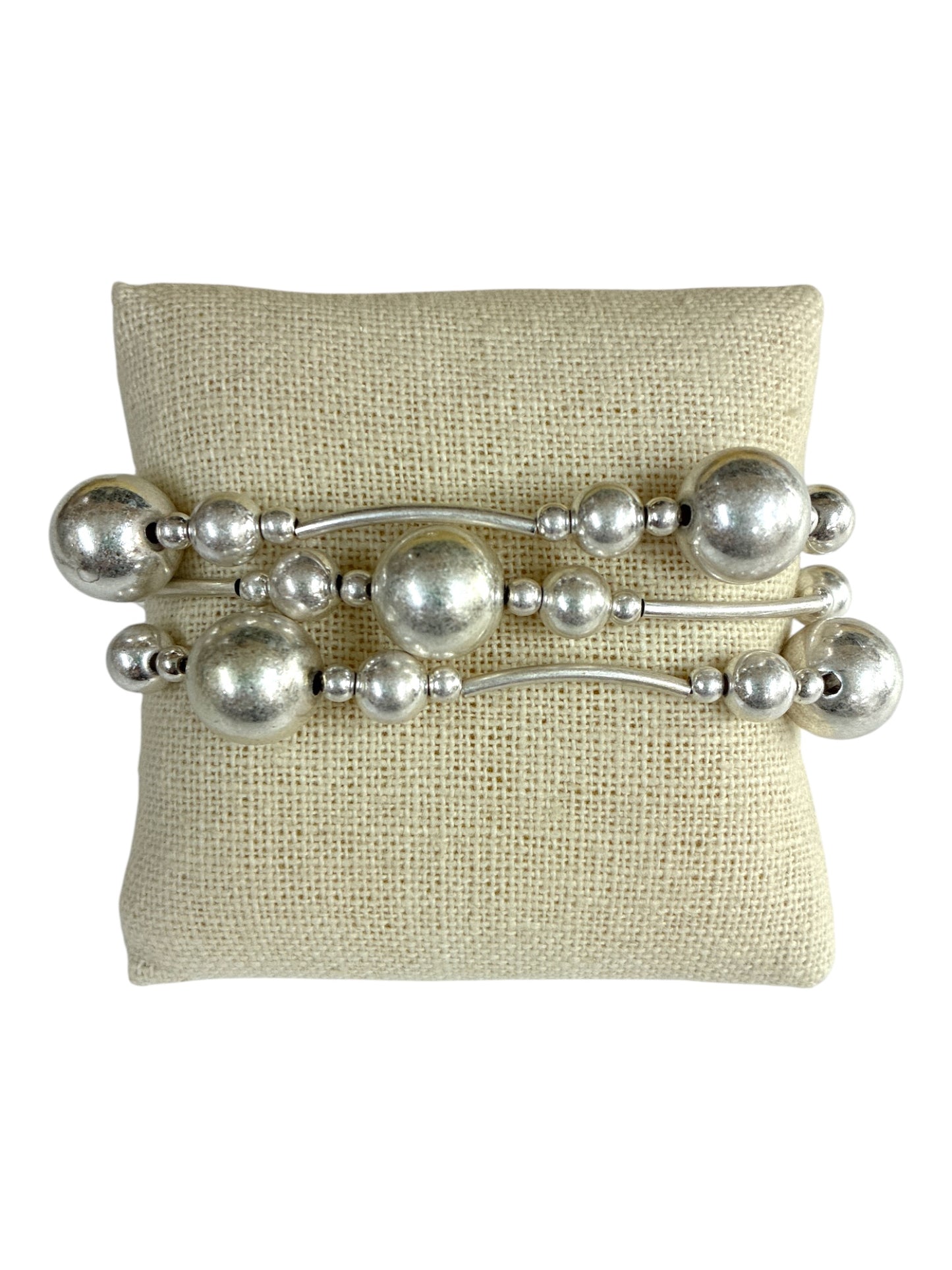 B0425 | Polished Sphere Bracelet Set | TB9832