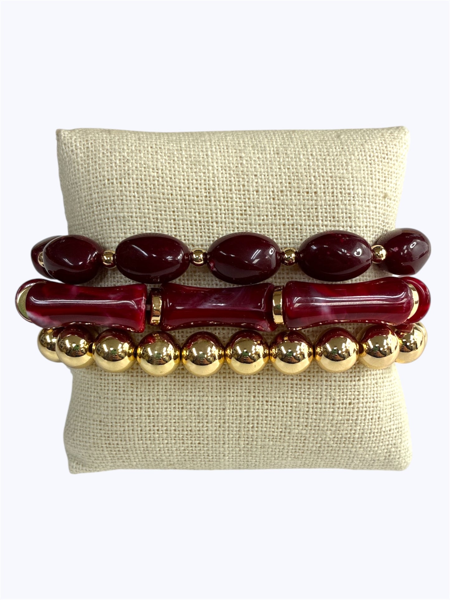 B0424 | Mixed Bead Stretch Bracelet Set | TB9819