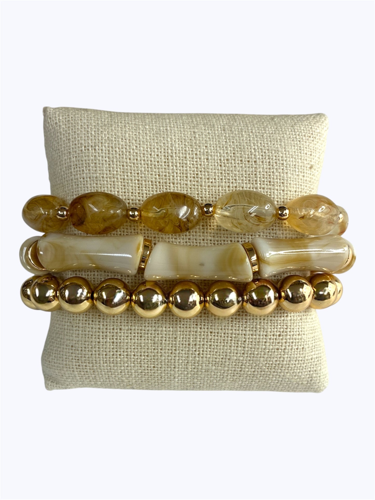 B0424 | Mixed Bead Stretch Bracelet Set | TB9819