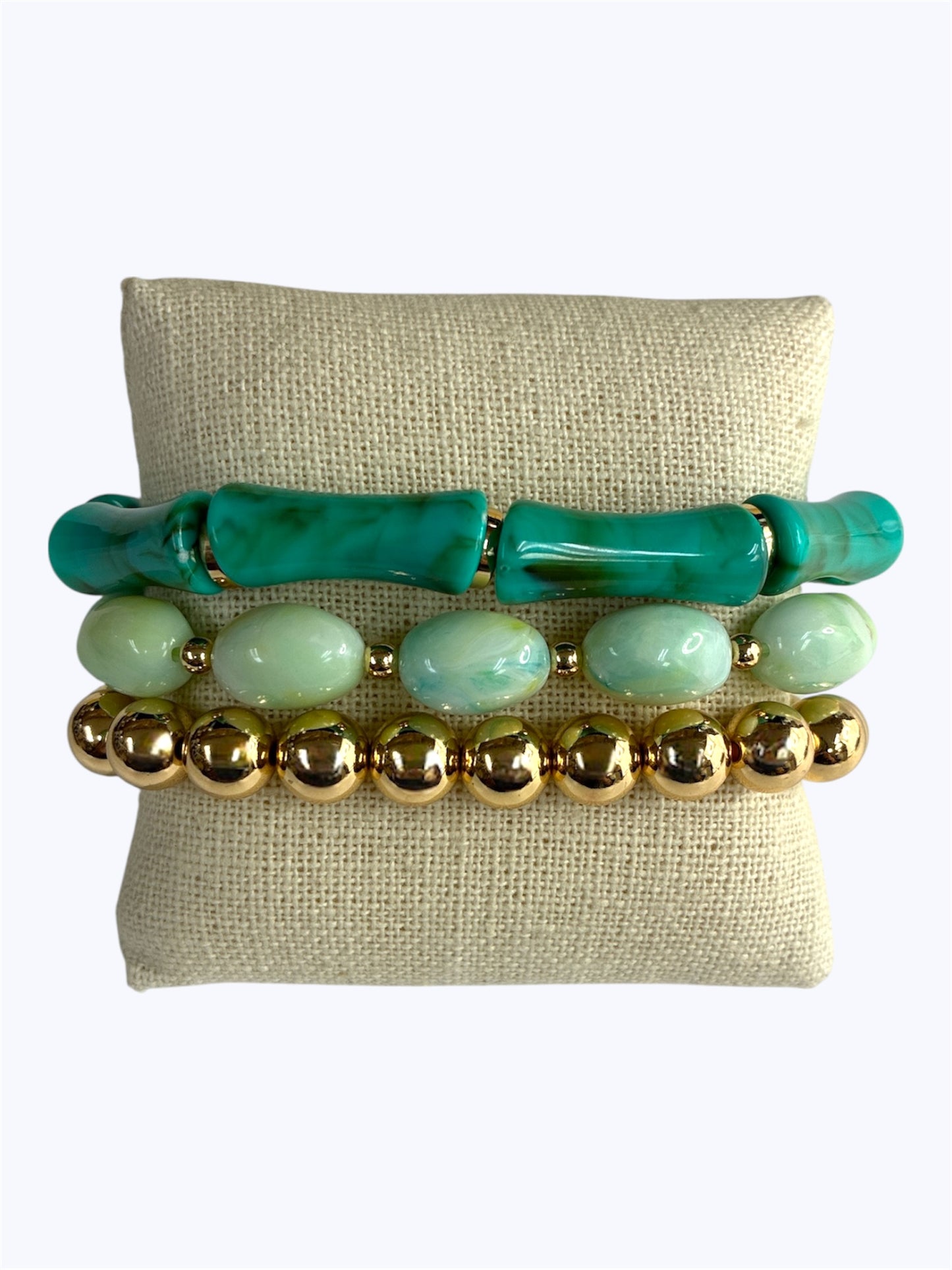 B0424 | Mixed Bead Stretch Bracelet Set | TB9819