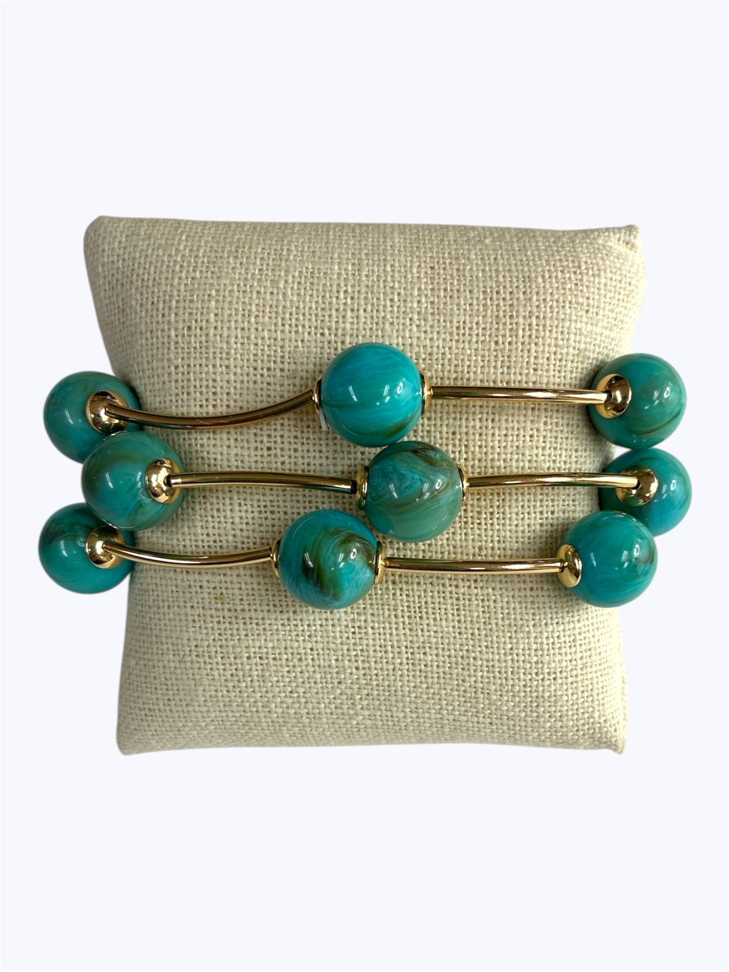 B0422 | Acrylic Beaded 3pcs Set Bracelet | TB9758