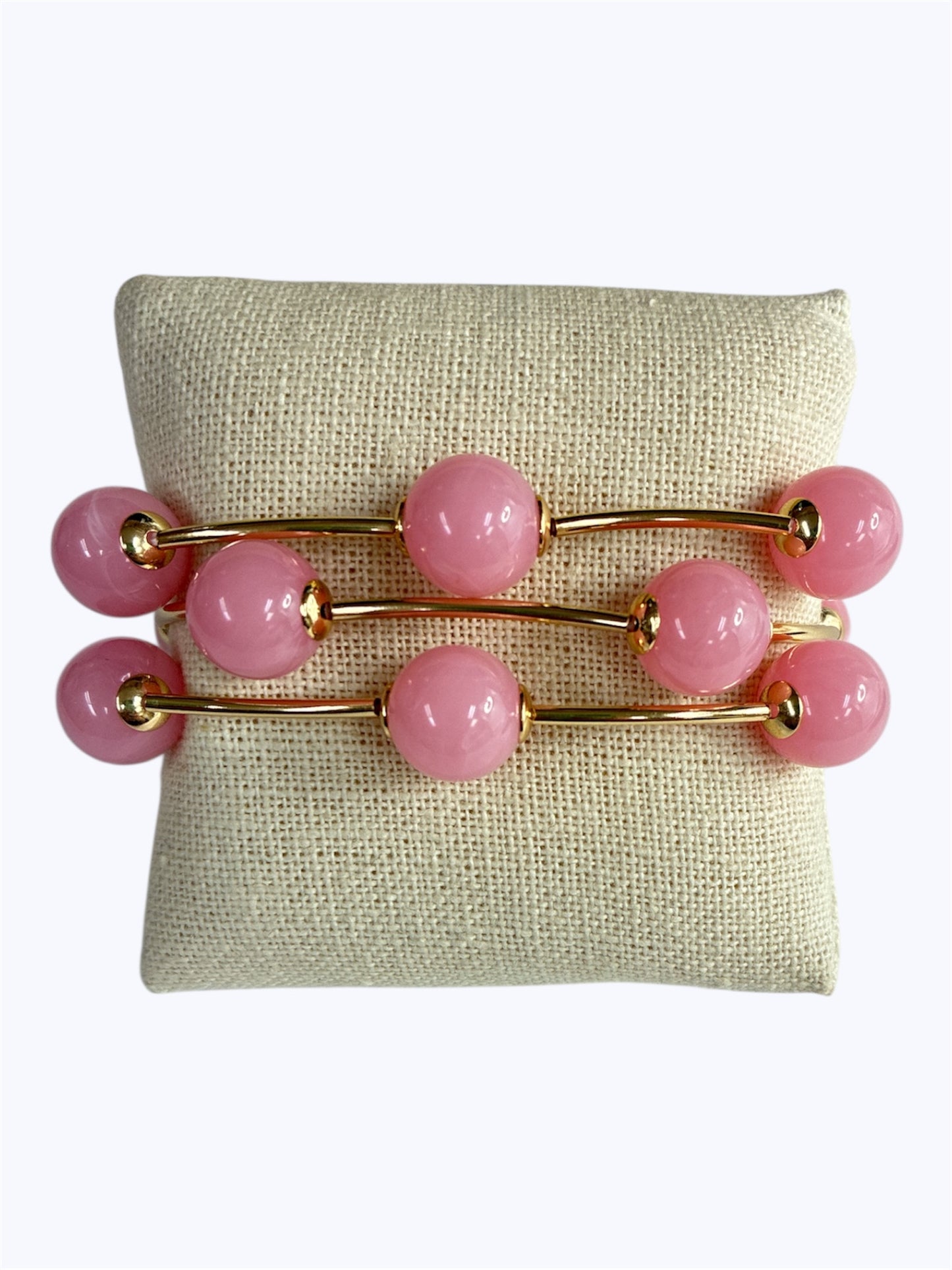 B0422 | Acrylic Beaded 3pcs Set Bracelet | TB9758