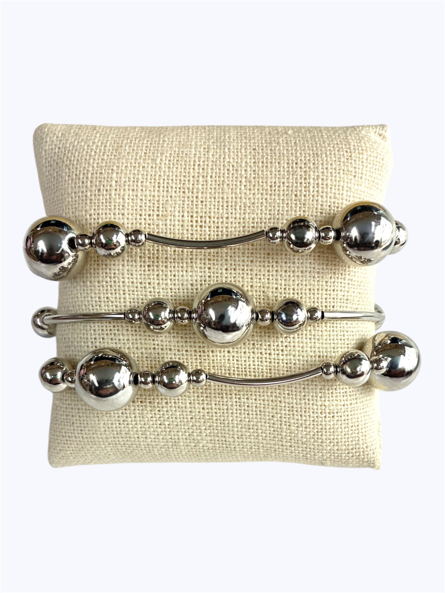 B0425 | Polished Sphere Bracelet Set | TB9832