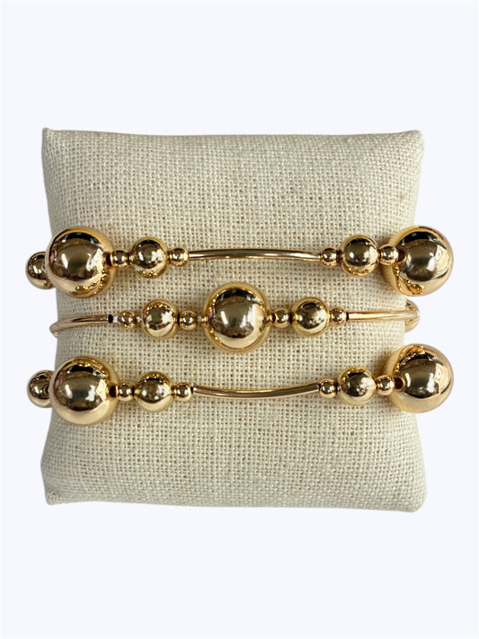 B0425 | Polished Sphere Bracelet Set | TB9832
